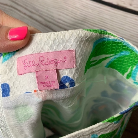 Nwot Lilly Pulitzer Lynnie Honeycomb Floral Mini Skirt - Picture 7 of 7